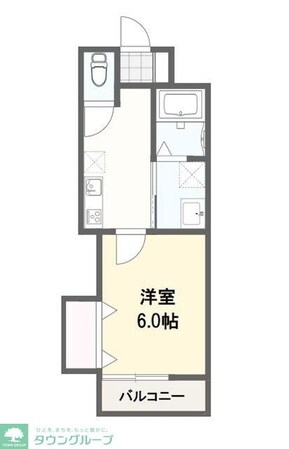 City Flat 一ノ割の物件間取画像